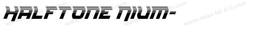 Halftone Nium字体转换
